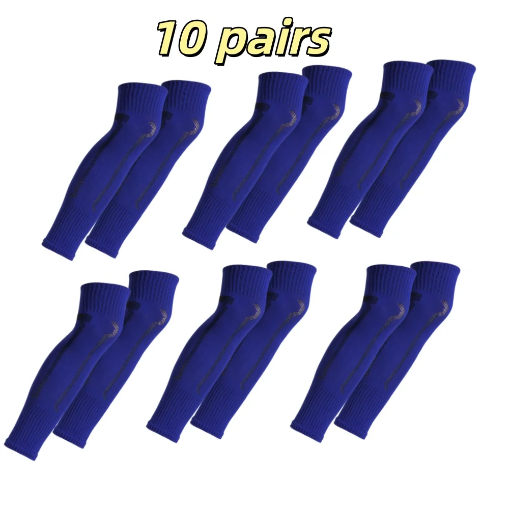 10 زوج/وحدة غطاء جوارب كرة القدم الضاغطة، تدفئة الساق الضاغطة، جوارب العجل الممتصة للعرق #4