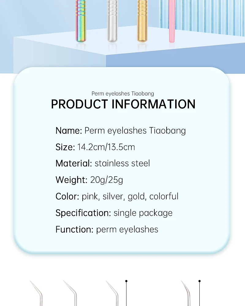 1 stücke Lash Lift Curler Kit Wimpern Dauerwelle Stick Edelstahl Kosmetische Applikator Kamm Make-Up-Tool Wimpern Verlängerung Liefert – Detail 2