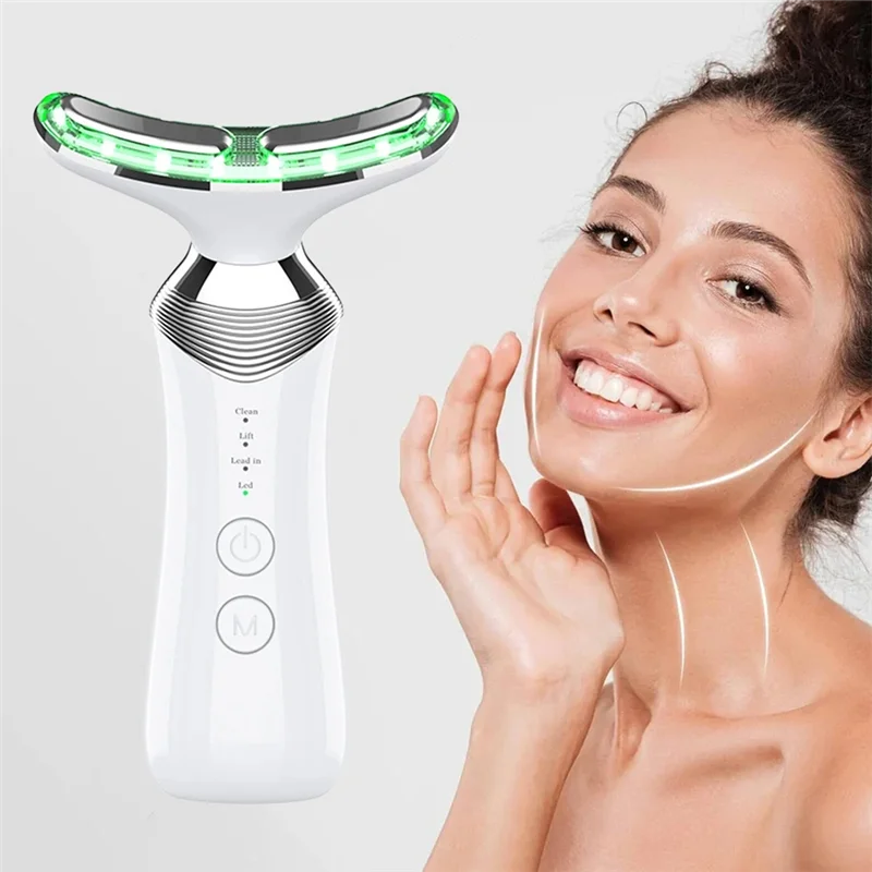 AT28-Massageador cervical multifuncional dispositivo de beleza de pescoço ferramenta de remoção de dobra nasolabiana e pescoço