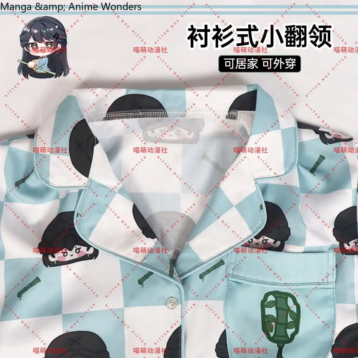 لعبة الهوية الخامس تشى شيى أنيمي تأثيري حلي الصيف الملابس المنزلية منامة تي شيرت السراويل الرجال امرأة الكرتون المنزل مجموعة #4