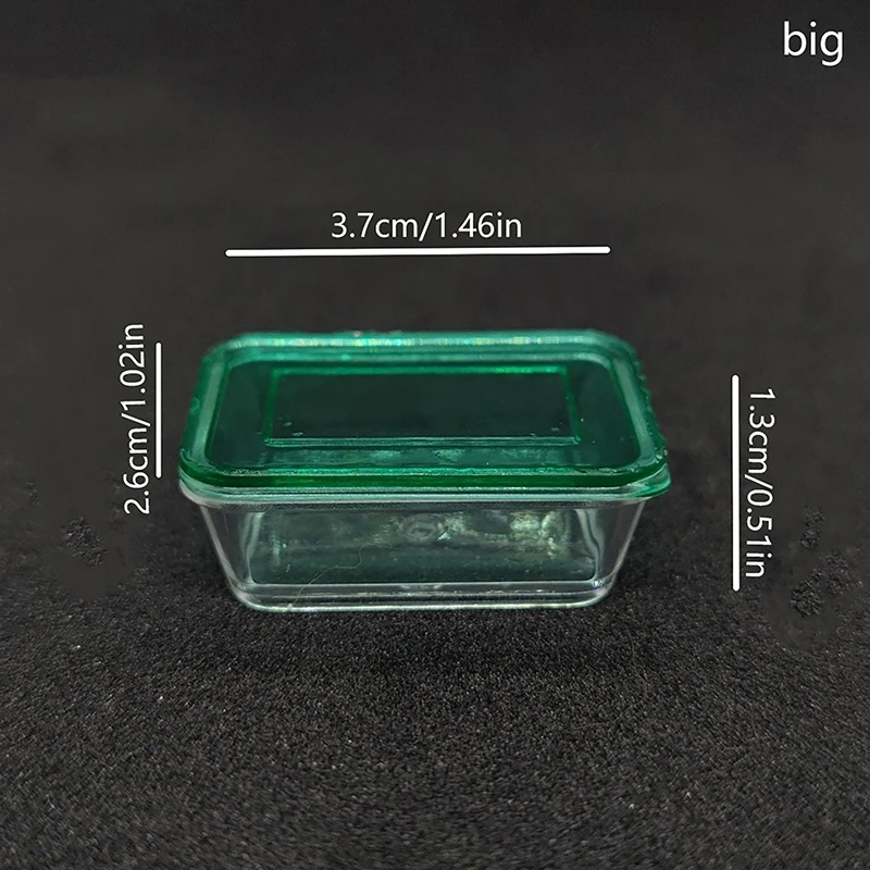 Miniatuur Poppenhuis Crispers Siliconen Mal Voedselcontainer Opbergdoos Doe-Het-Zelf-Vorm Poppen Huisaccessoires Kinderen Doen Alsof Ze Speelgoed