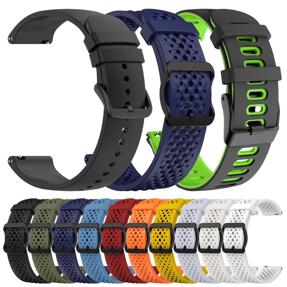 Cinturino per orologio in silicone da 22 mm per Garmin Forerunner 265 255 cinturini musicali Vivoactive 4/Venu 2/Venu 3/accessori per cintura braccialetto attivo