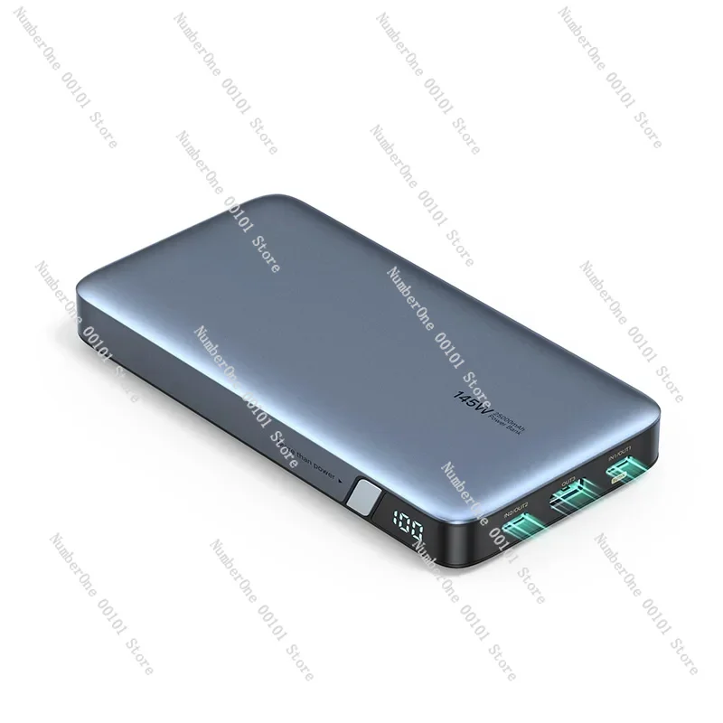145W 25000mAh Portable Charger USB C 3 Port PD3.0 Digital Display Fast Recharge Power Bank for Laptop Phone