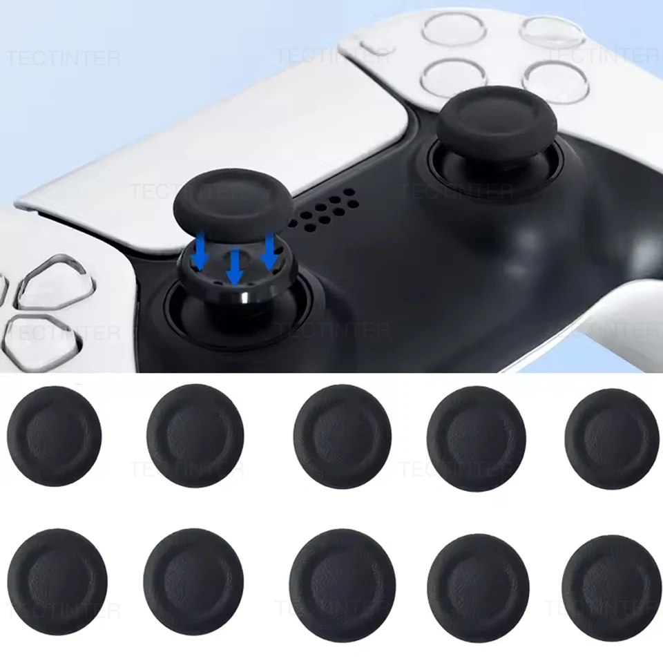 4/6/10 Uds tapas de repuesto de Joystick para controlador PS5/PS4 cubierta de agarre de palanca de pulgar piezas de reparación para accesorios de juego PlayStation 5