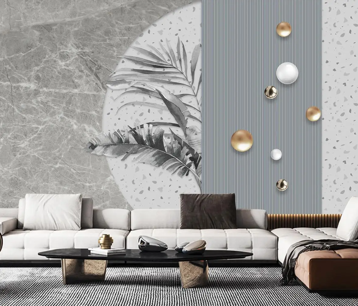 

custom Papel De Parede 3D geometric marble Mural Wallpaper Living Room Bedroom TV Background art Wall Painting interior stickers