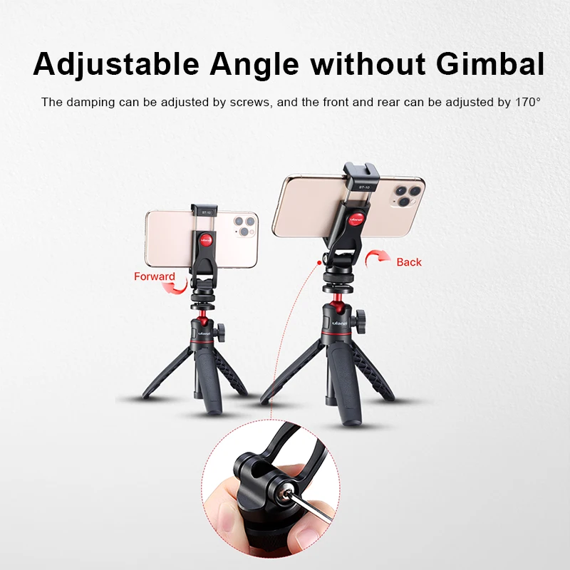 ULANZI ST-10 360หมุนโลหะผู้ถือขาตั้งกล้องรองเท้าเย็นสำหรับ Mic Light Canon กล้อง Nikon Sony DSLR สมาร์ทโฟน