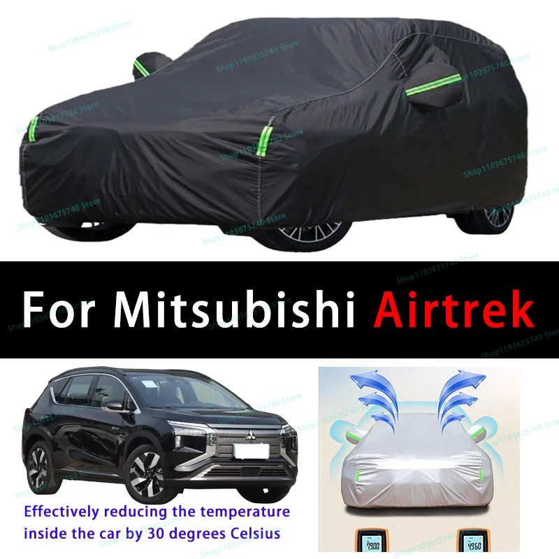 For Mitsubishi Airtrek Summer Full Car Covers Outdoor Sun uv Protection Dust Cooling Protective Auto Protective Cover