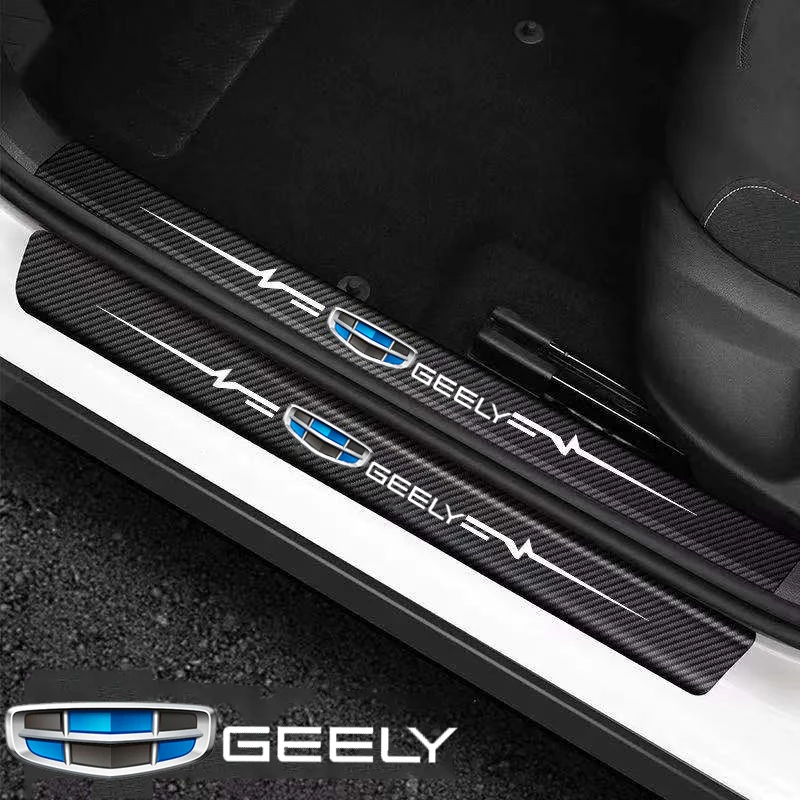 Car Door Sill Protector Decals Sticker Accessories for Geely Emgrand X7 MK Panda CK Binray Coolray SX11 Atlas EC7 EV7 EV8 GC5 view 4
