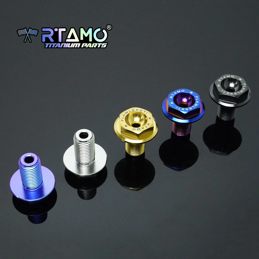 RTAMO Titanium Front Axle Block For Honda CBR650R M14 CNC Motorcycle Front Axle Nut Plug Modification Parts 5 Colors