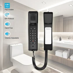 VoIP Phone for Bathroom SIP Telephone for Hotel Bathing Room Wall Mounted IP phone support PoE