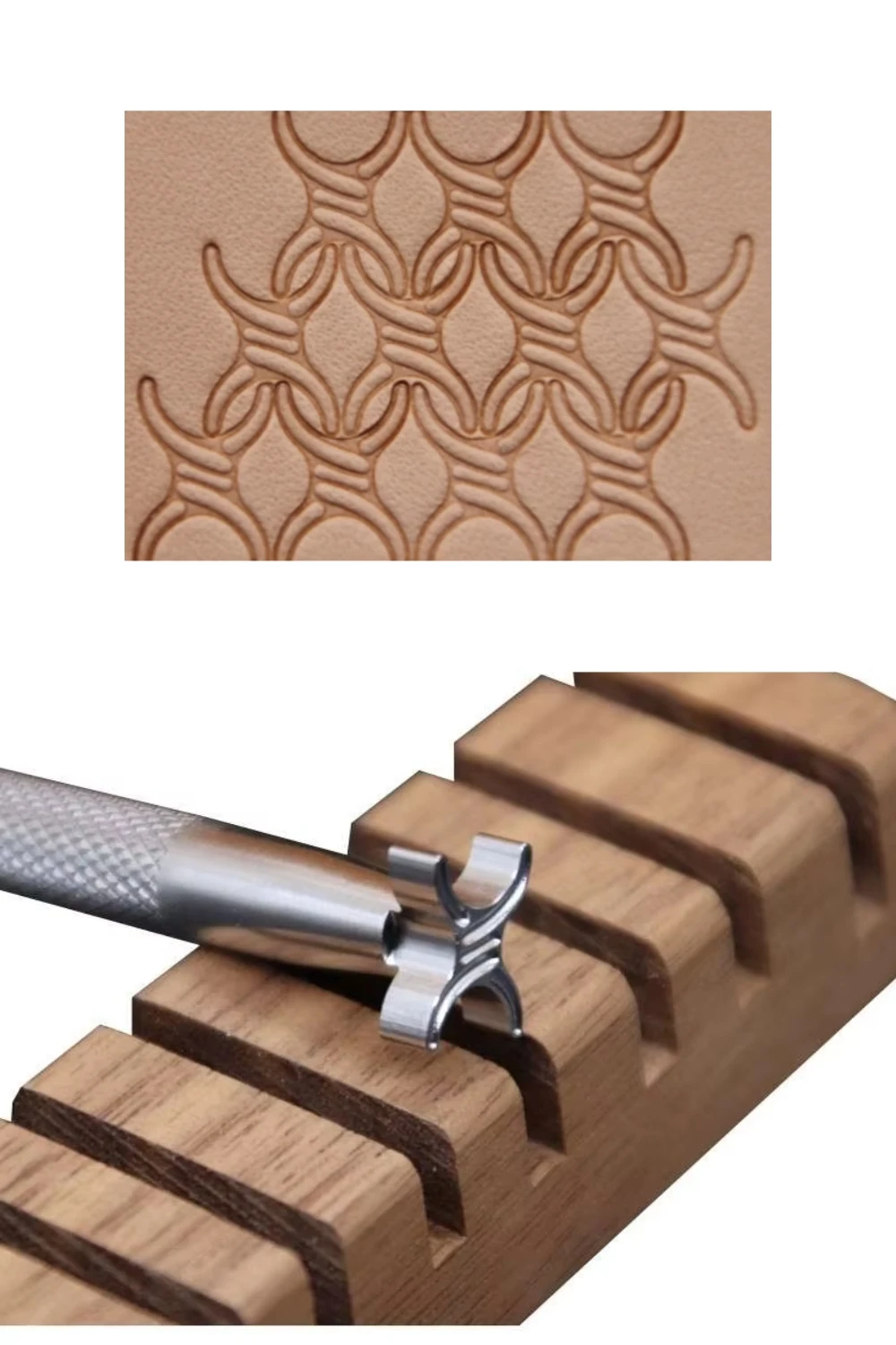 Wire Pattern Leather Printing Tool Embossing Tool, 304 Stainless Steel, For Vegetable Tanning Leather, Diy Leather Craft