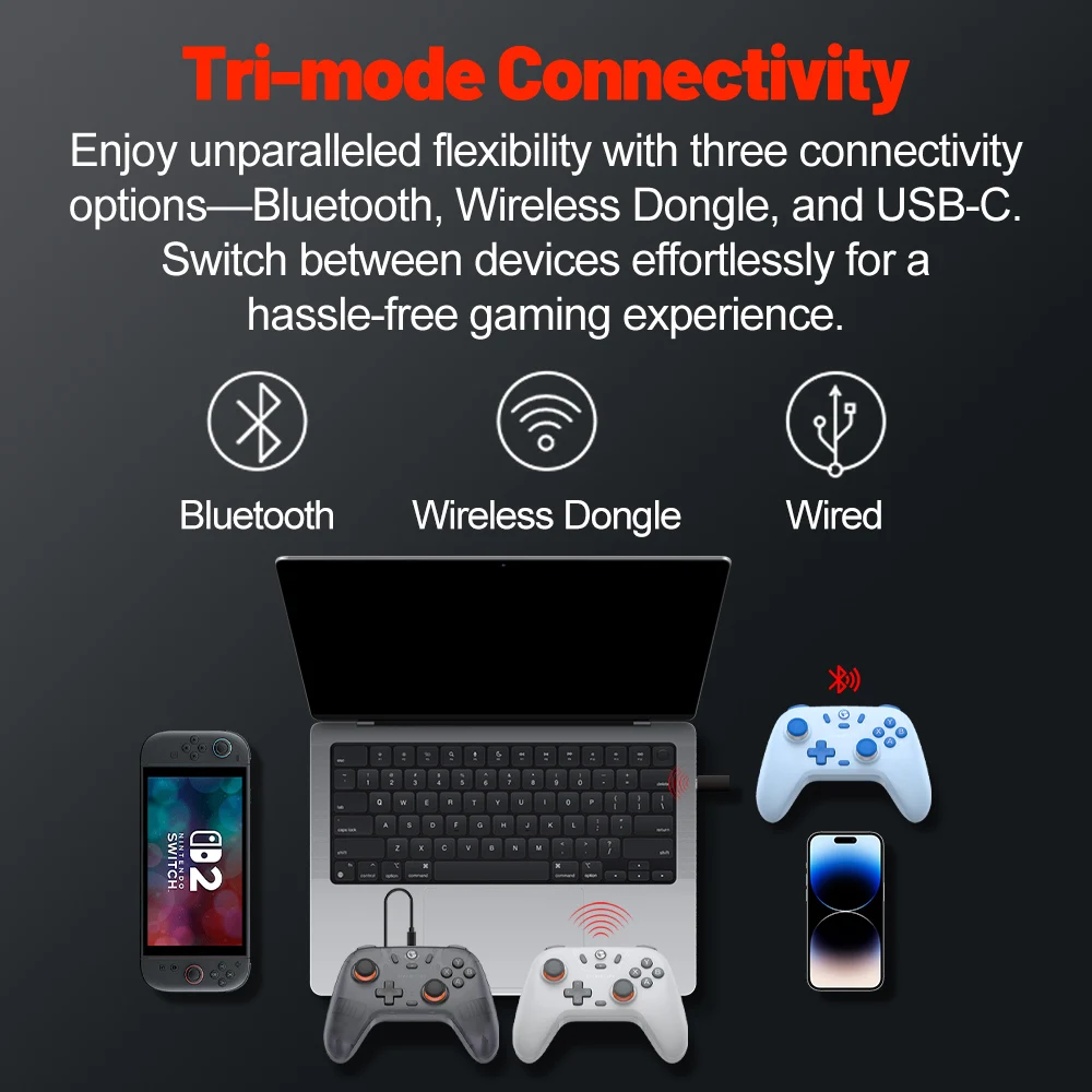 Gamesir Nova Lite Gamepads PC for Nintendo Switch 2 Controller Switch Steam Android iOS iPhone Controle Hall Effect Joystick image 6