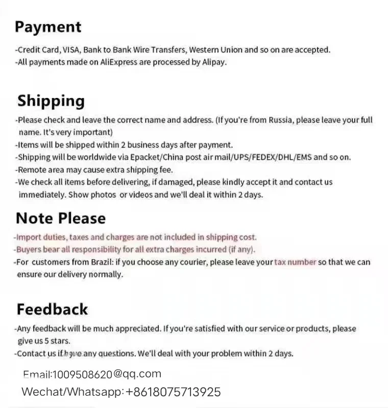 Exclusive Link to Make up the Logistics Fee and Price Difference