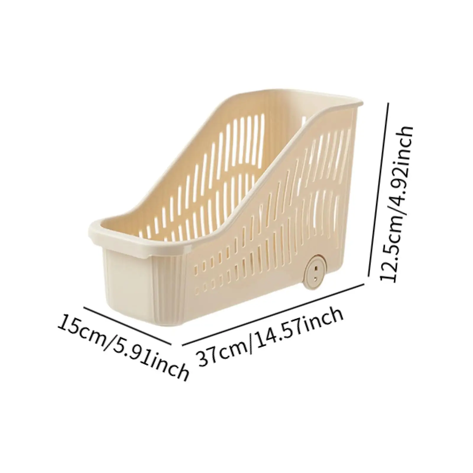 Rolling Storage Bin Decorative Pantry Storage Bin for Home Kitchen Bathroom