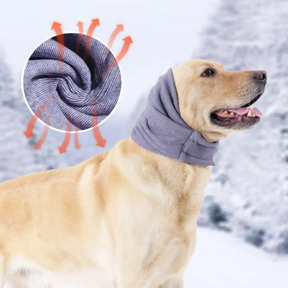 Pratik Anti-Gürültü Köpek Sakinleştirici Başörtüsü Yumuşak Sıcak Köpek Bakım Earmuffs Elastik Ayarlanabilir Köpekler Kulak Koruyucu Köpekler Kediler için