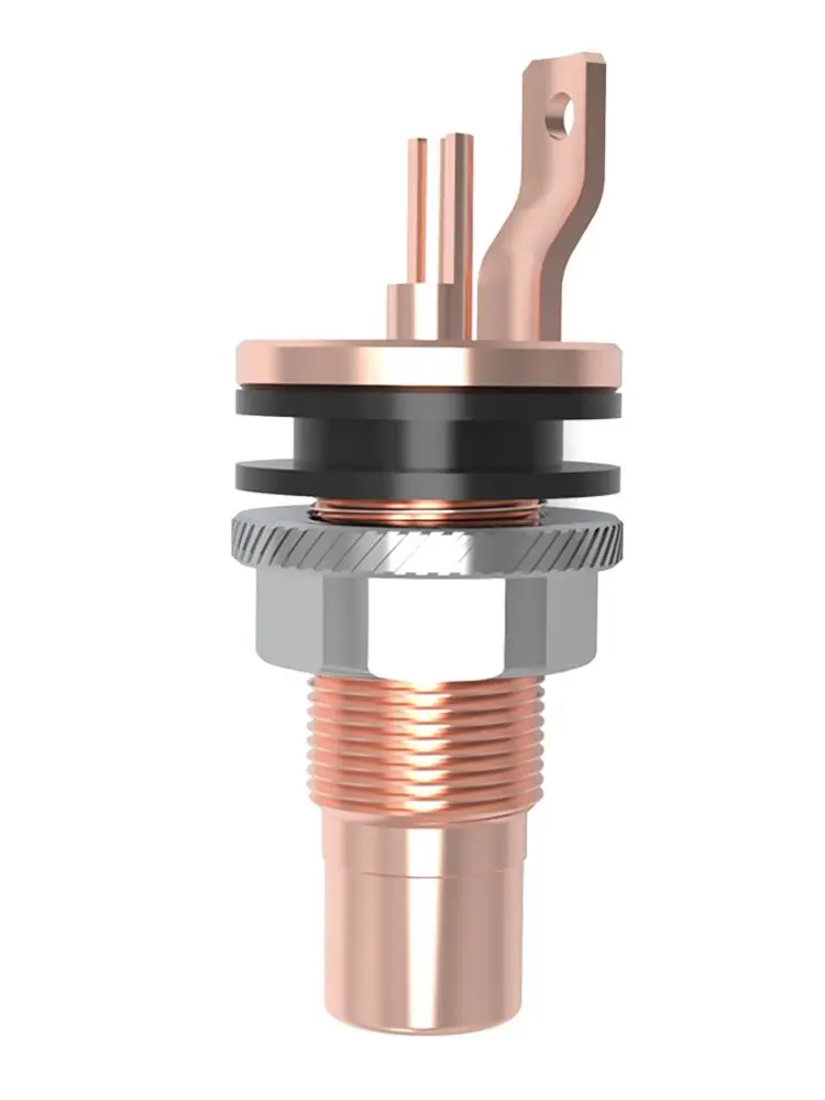 Monosaudio C404 Reinkupfer RCA-Buchse Lautsprecheranschlüsse Gold/Rhodium Beschichtete Kupfer RCA Audio-Buchse Hifi-Adapter-Stecker – Detail 14