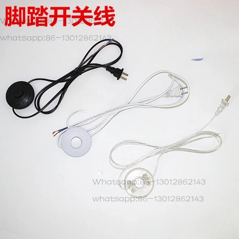 Floor Lamp Replacement Cord, 1.8M Transparent Wire with Dimmer & Foot Switch