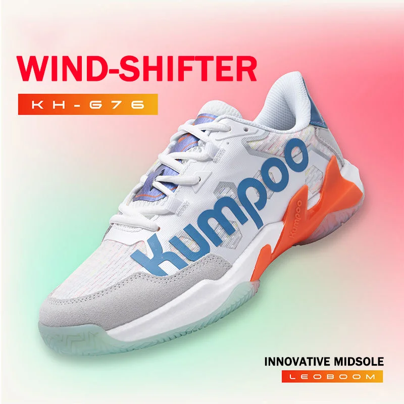 Brand KUMPOO Unisex Professional Anti-slip Badminton Shoes Size 36-45 Breathable Table Tennis Sneakers Sport Boots KH-G76