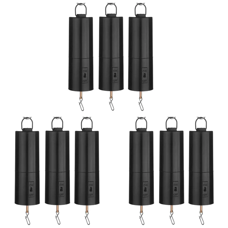 

AB33-Hanging Black Rotating Motor For Spinner And Wind Chime Garden Decoration Accessories, Not Including Battery 9 Pack