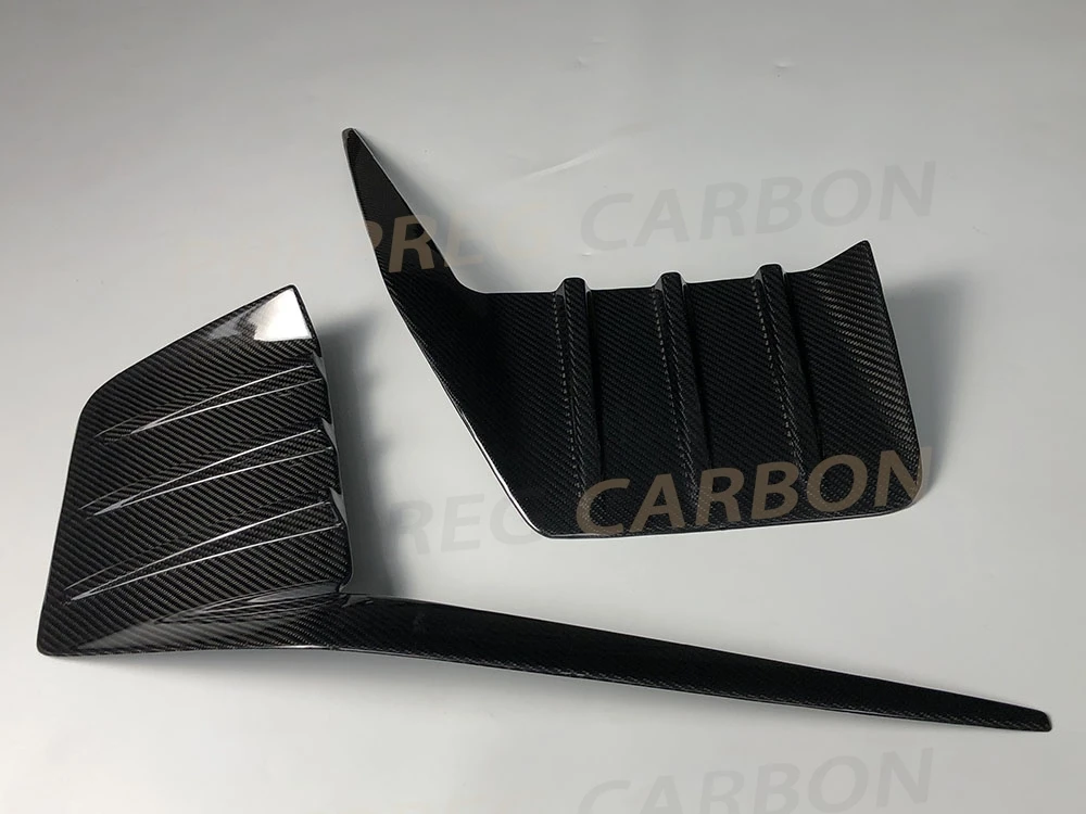 Prepreg Dry Carbon Rear Bumper Splitters For BMW 2 Series M2 G87 2023+ Fog Light Air Vent Trim Side Outlet Intake Decoration FRP image 3