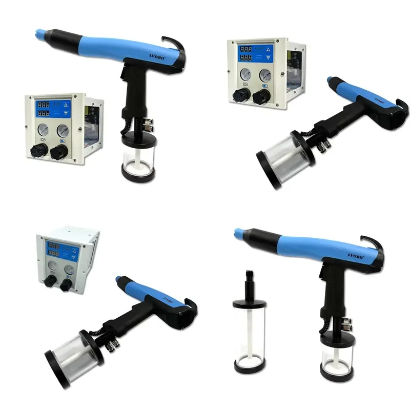 Portable Small Electrostatic Powder Coater Laboratory Metal Coating Spray Gun with PLC Core Components for Industrial Use