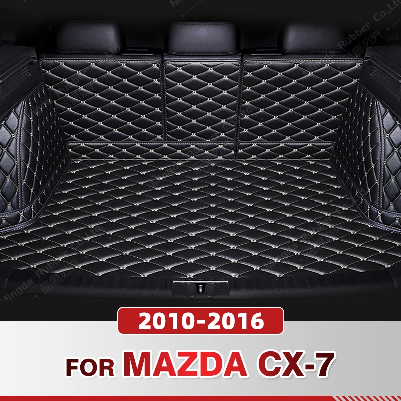 

Auto Full Coverage Trunk Mat For Mazda CX-7 2010-2016 14 13 12 11 Car Boot Cover Pad Cargo Liner Interior Protector Accessories