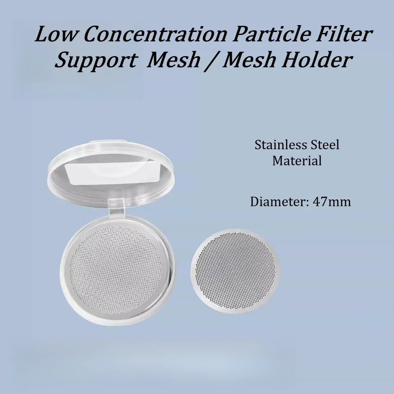 100 PcsStainless Steel Mesh Support 47mm Dia Low Concentration Sampling Head Mesh Tray for Particulate Matter Collection