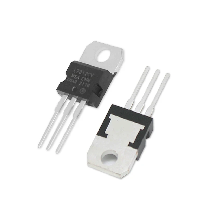 10pcs L7812CV Voltage Regulator IC 1.5A 12V TO-220 Positive Linear Voltage Regulators Chip Set 7812 TO220 Electronic Component