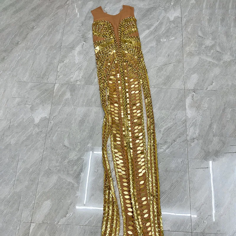 Sukienka codzienna z siateczkowymi ramiączkami, zdobiona dżetami, średniej długości, na imprezę, wieczorowa, luksusowa, balowa, sukienka wieczorowa, luksusowa.