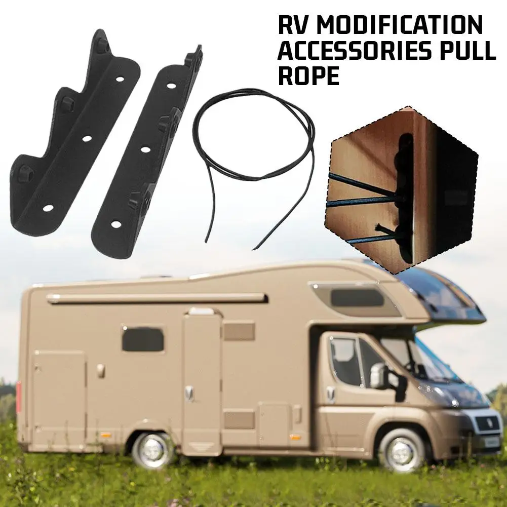 Rv Cabinet Cargo Net Trunk Trailer Side Cargo Baffle Anti Elastic Mesh Pocket Falling Organizer Luggage Net Storage L9p9