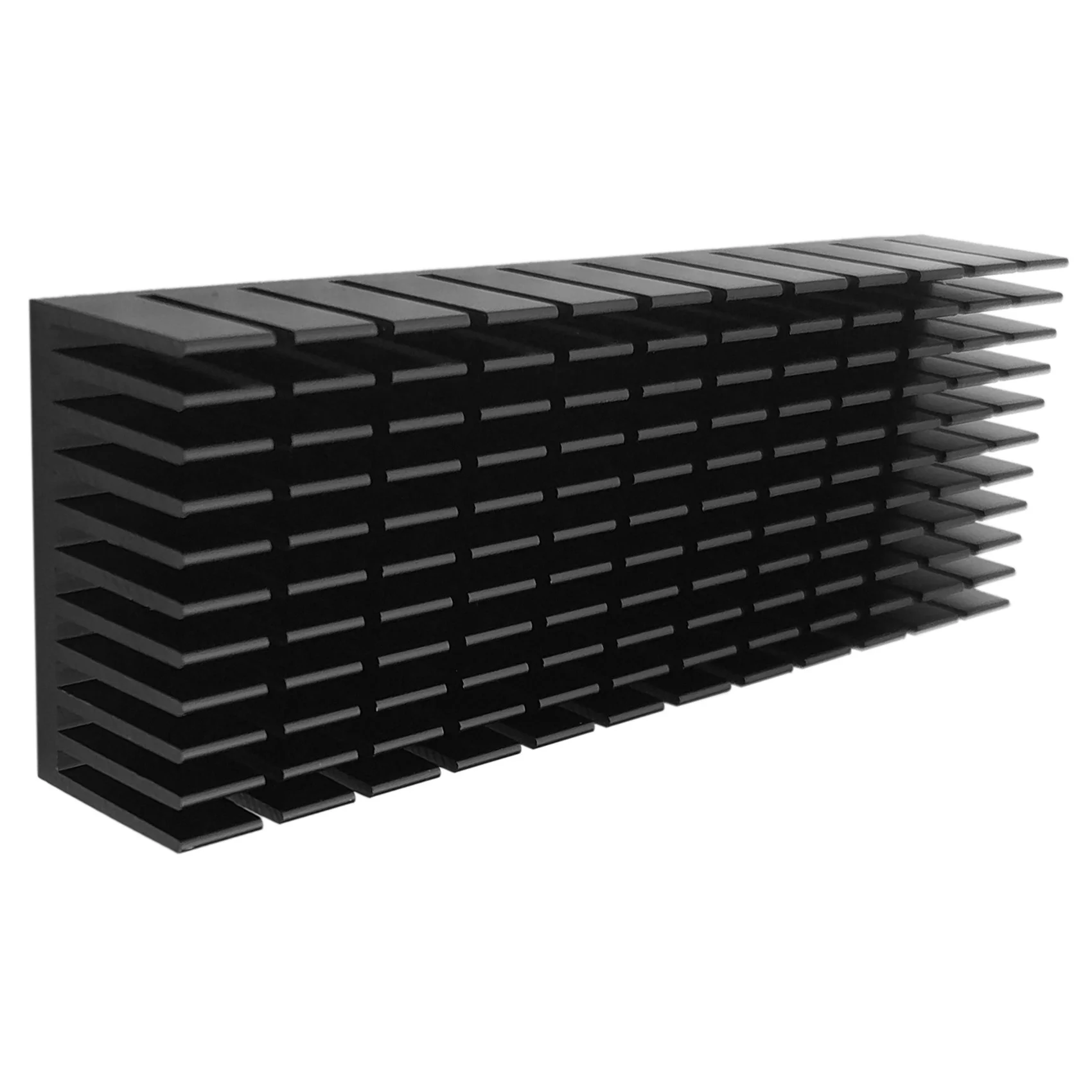 A36T-2 Pcs 40Mm Heatsink Kit 120Mm X 40Mm X 20Mm, Cooler Aluminum Heatsink For Cooling LED Peltier Thermal Module