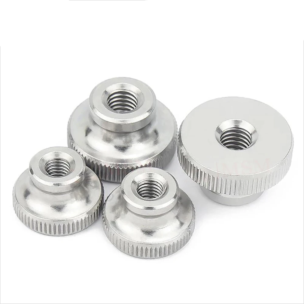 Weiyi GB806 M12x1.75 1/4-20 3/8-16 5/16 UNC SUS304 Edelstahl Rändelmuttern mit Blind- und Durchgangsbohrung für 3D-Druckerteile – Detail 6