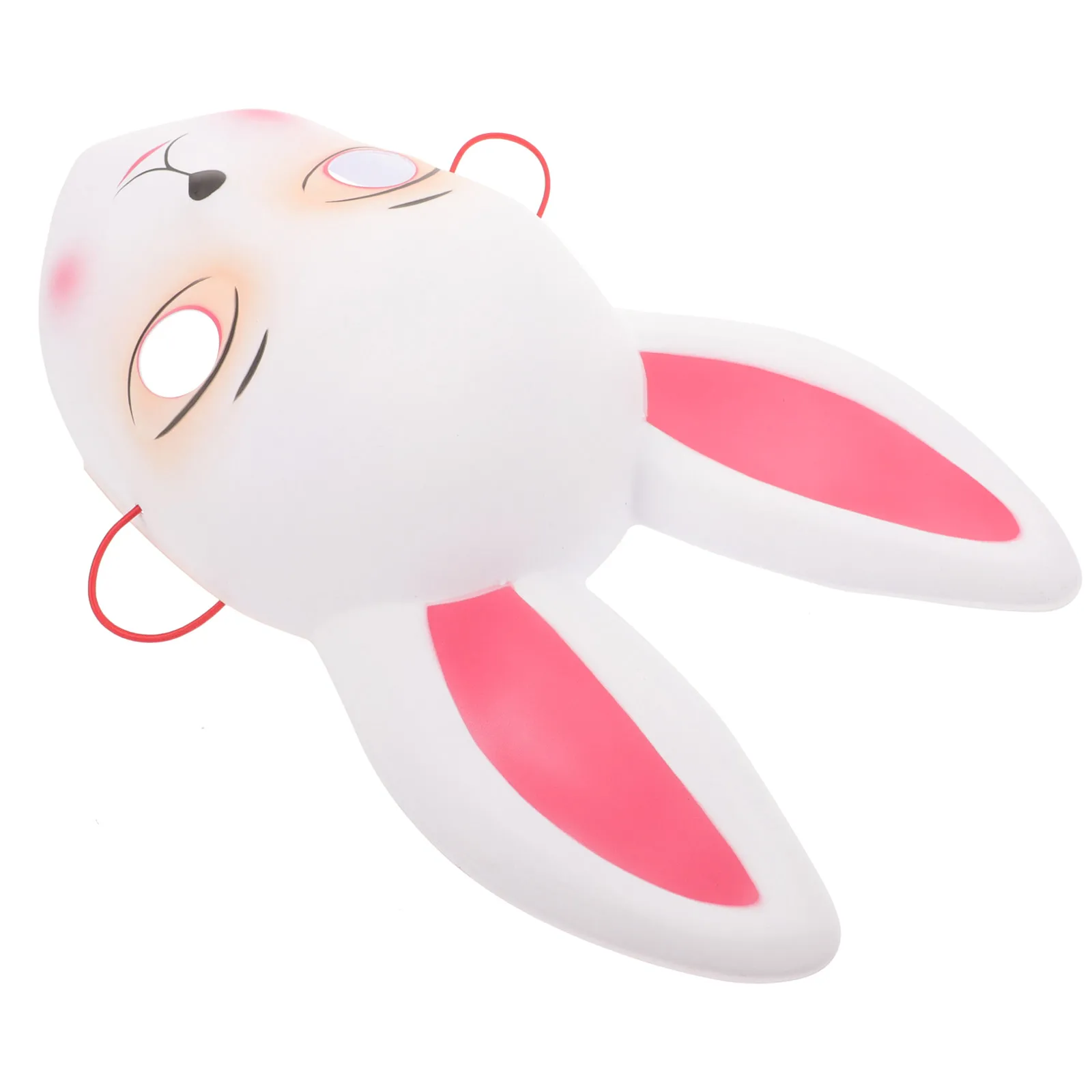 

Bunny Mask Rabbit Face Cover Lightweight Comfortable Reusable Plastic Novelty Easter Party Props Cosplay Accessories Halloween