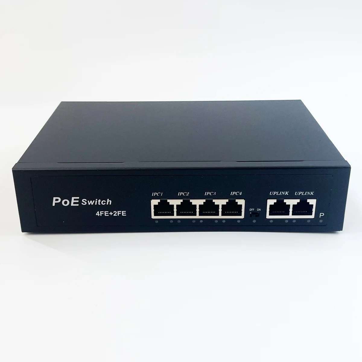 6 منافذ PoE Switch 10/100Mbps Active POE Network Switch 60W لكاميرا IP، NVR، المراقبة، CCTV، كاميرا POE