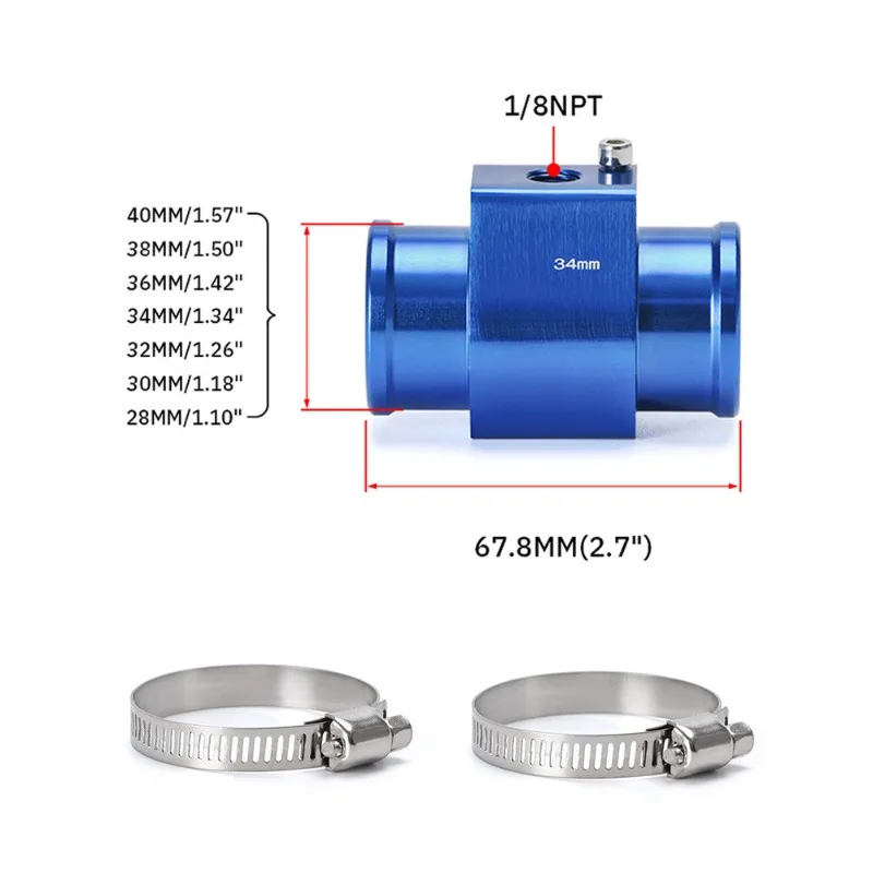 Car and Motorcycle Modified Universal Water Thermometer Tee Adapter Oil Temperature Sensor Sensor Sensor Plug