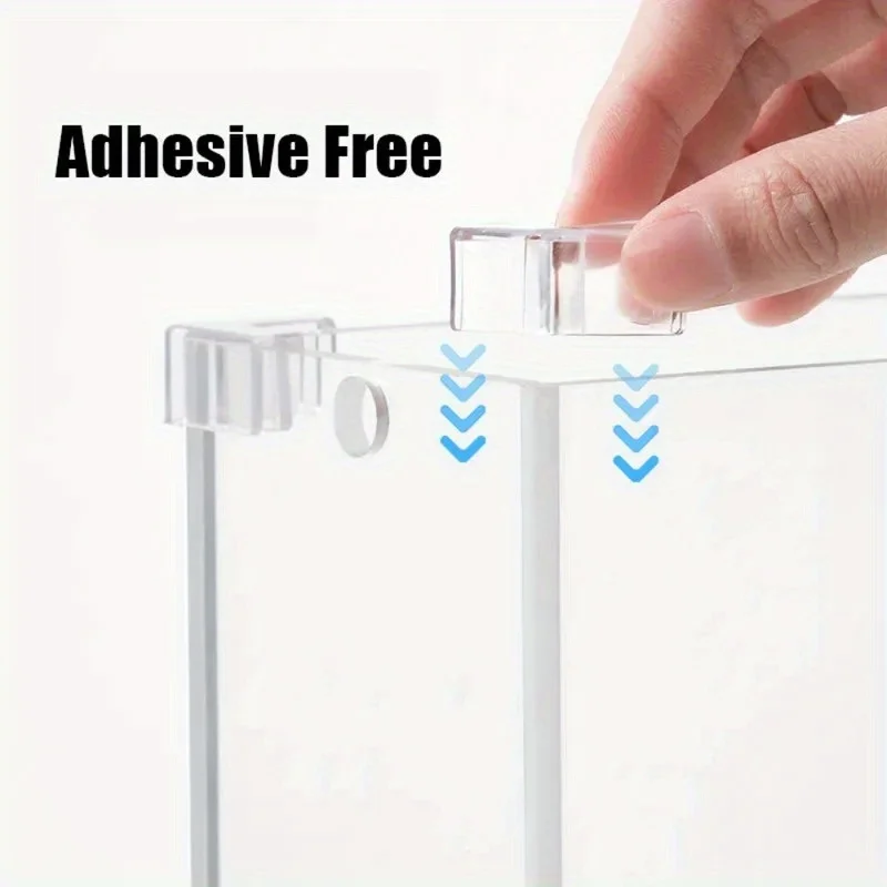 4 Stück transparente Silikon-Eckenschutz für Aquarien – klebefreie, kollisionssichere Aquarienschutzvorrichtungen, flexibel und langlebig für sicheren Halt – Detail 3