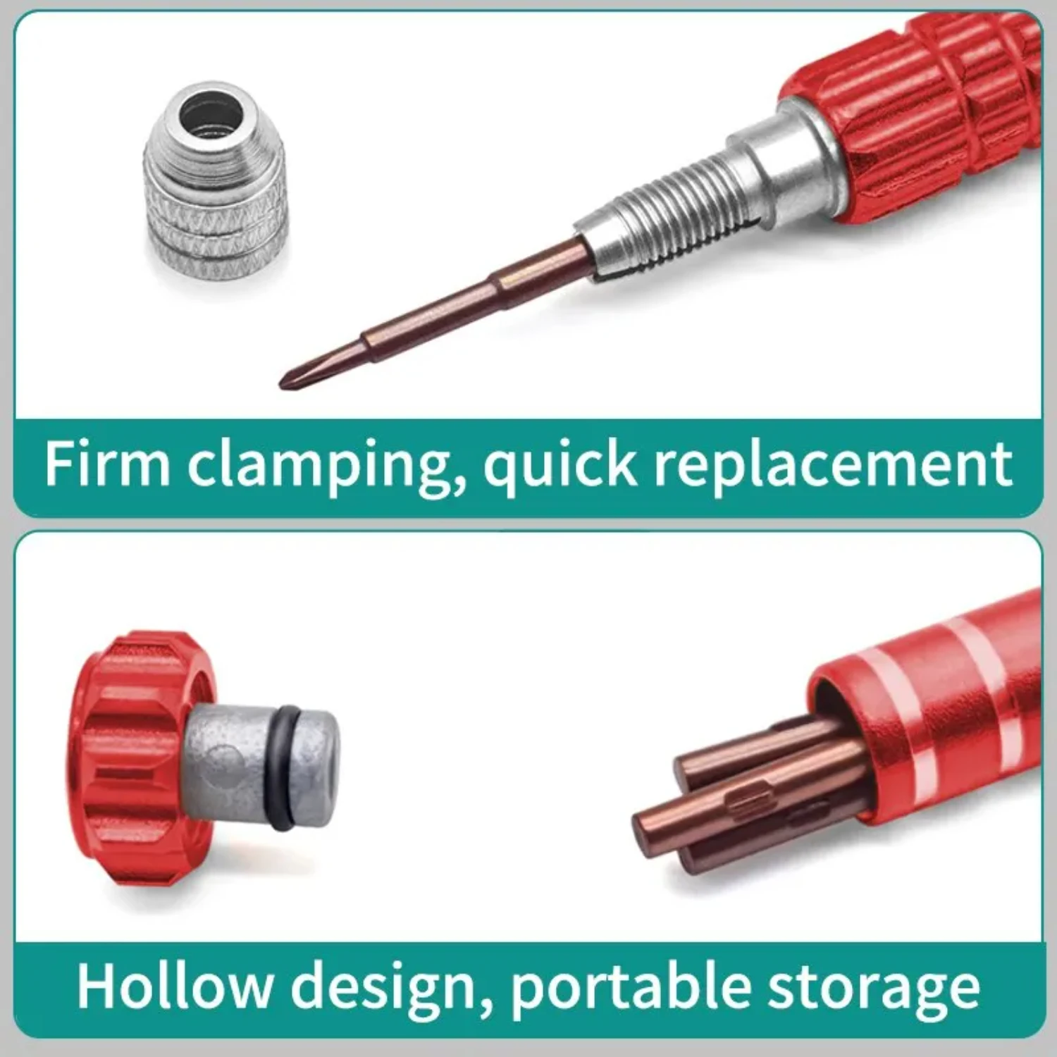 5-Piece Screwdriver Set for Disassembly, Maintenance, Repairs - Slotted, Cross, and Plum Blossom Heads - Ideal for Gadgets