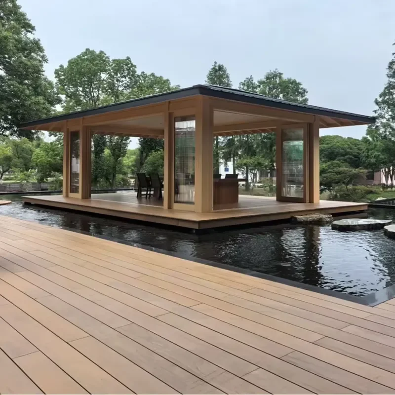 Factory Direct Sales Outdoor Decking Flooring Solid Wood Outdoor Flooring Waterproof Outdoor Flooring Deck Tile for Country