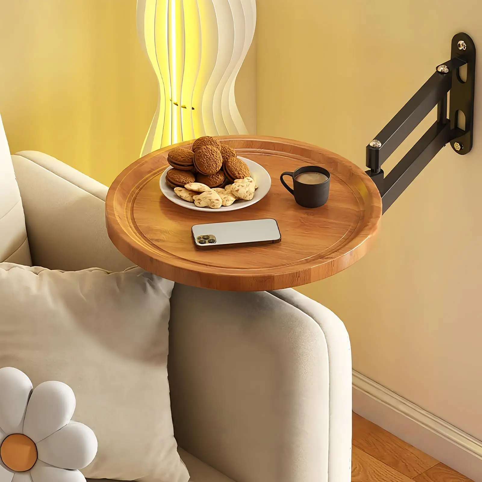 الحائط صينية قابلة للطي الجدول قابل للسحب الحائط صينية أريكة طاولة عائمة للشقة غرفة نوم RV أصحاب أصحاب المنازل #2