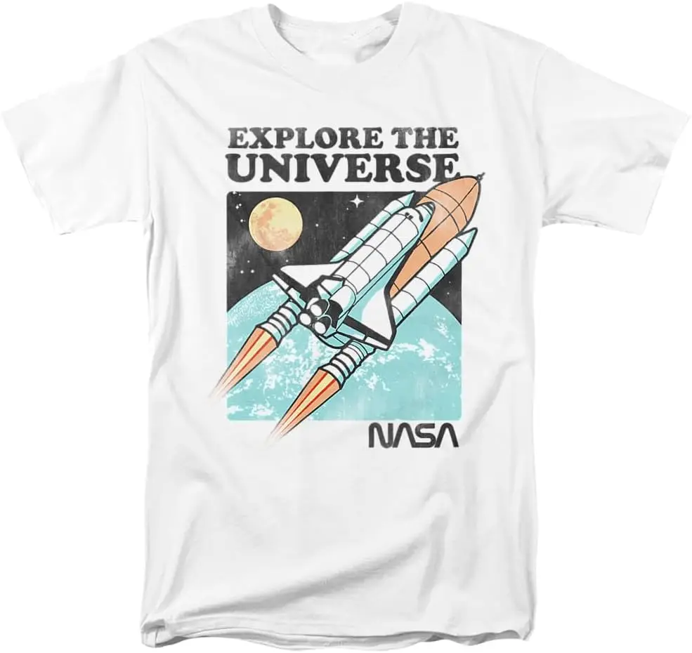 

Футболка для взрослых NASA Explore The Universe, мужская футболка