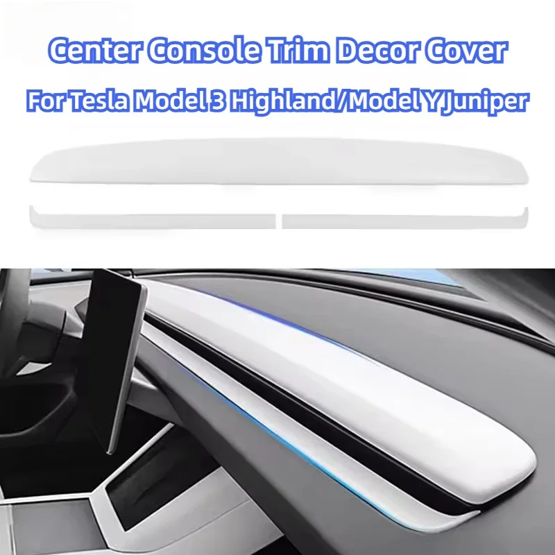 

For Tesla Model 3 Y Juniper 2025 Car Accessories Instrument Panel Decorative Frame ABS Dashboard Panel Shell Cover Trim Sticker