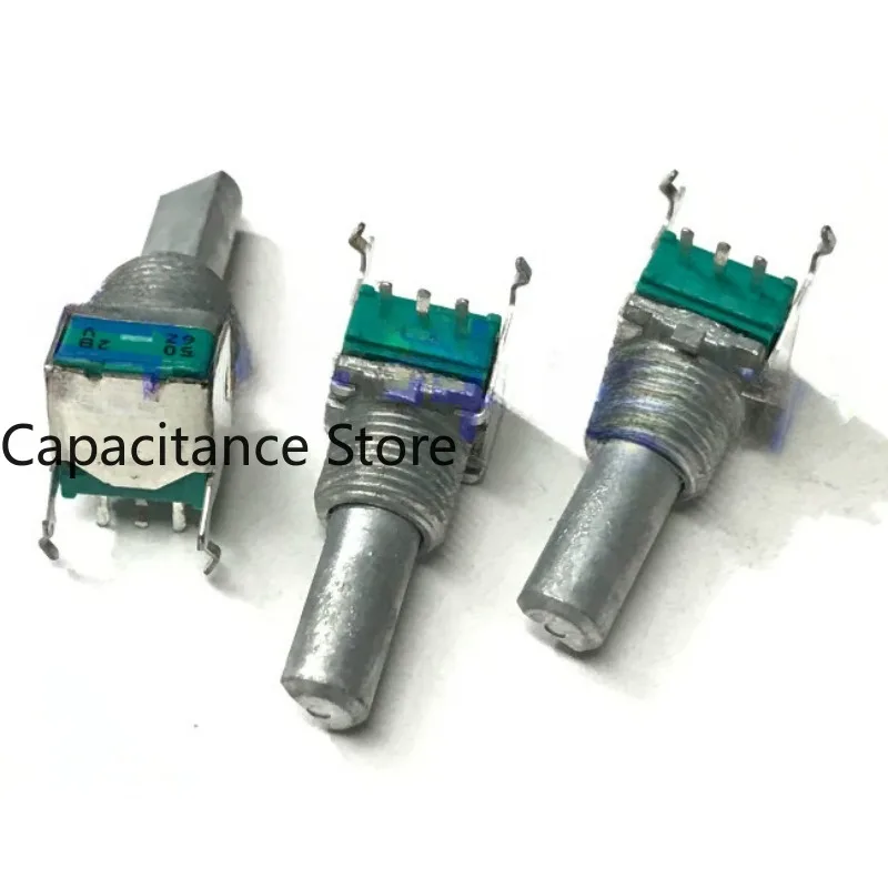 5PCS Precision Potentiometer RK09L Horizontal Single Gang B5K Power Amplifier Audio Volume  Shaft length 20