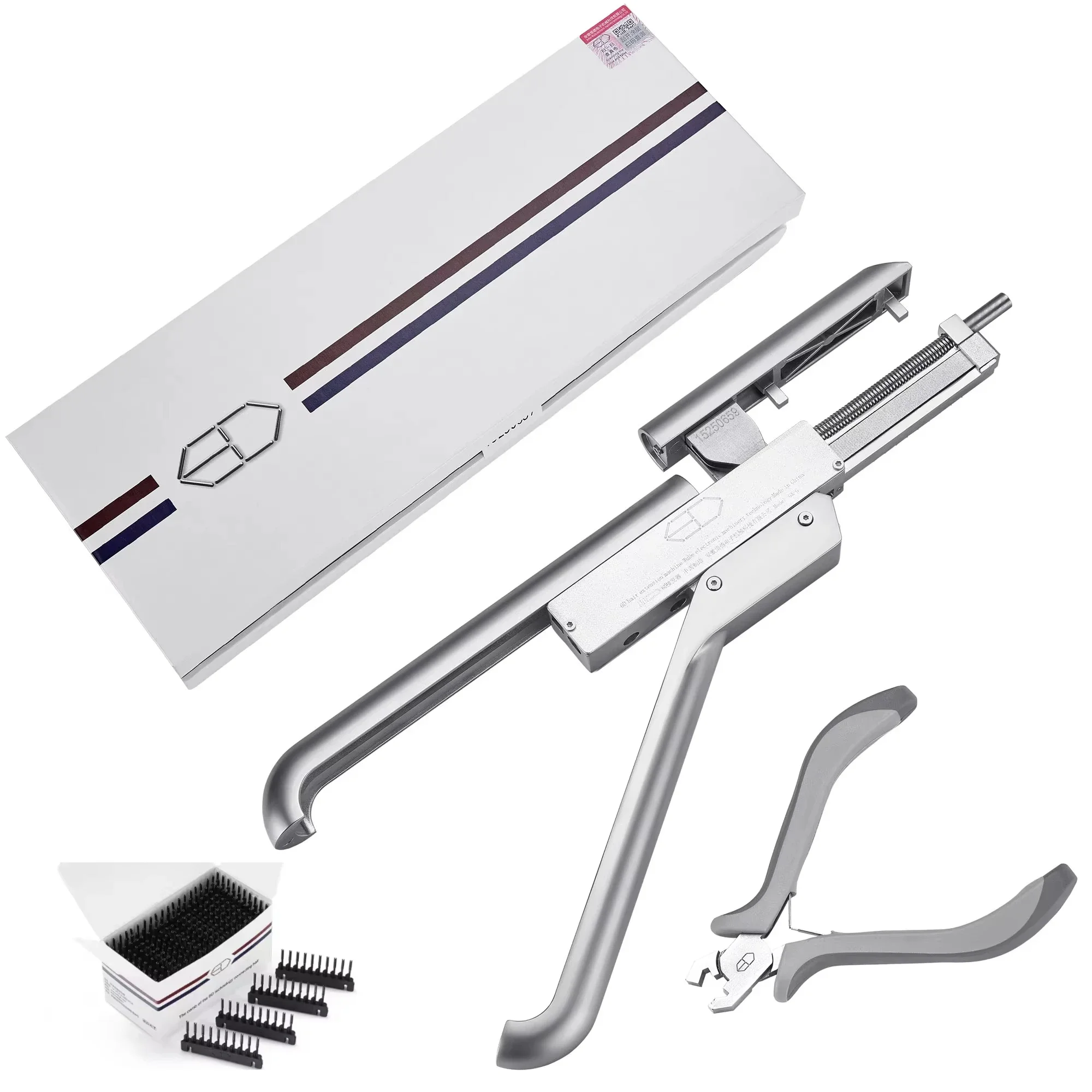 Alat Ekstensi 6D Profesional Komersial Besi Loof Portabel Menggunakan Mesin Ekstensi Rambut 25W