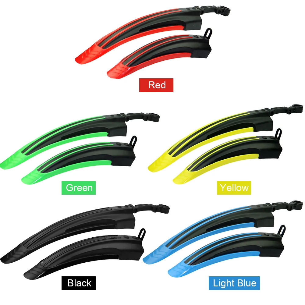 Universal 2pcs Bicycle Front Rear Mudguard for 20/22/24/26\'\' MTB Bike Fenders Bike Mudguard Rear Mud Guard Bicycle Accessories