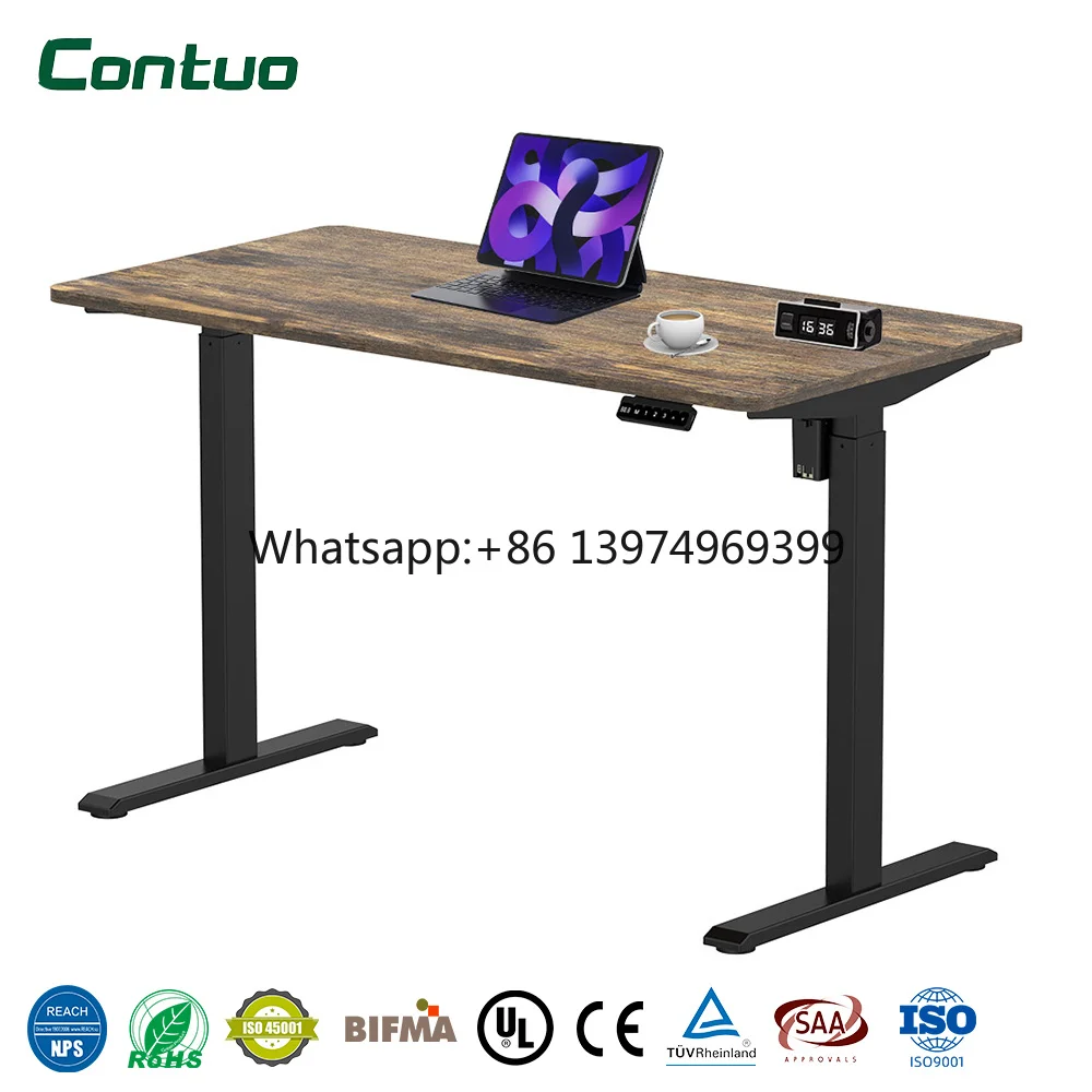 Modern Steel Executive Office Desk Computer Stand up Desk Standing Height Adjustable Desk Frame for Office Building