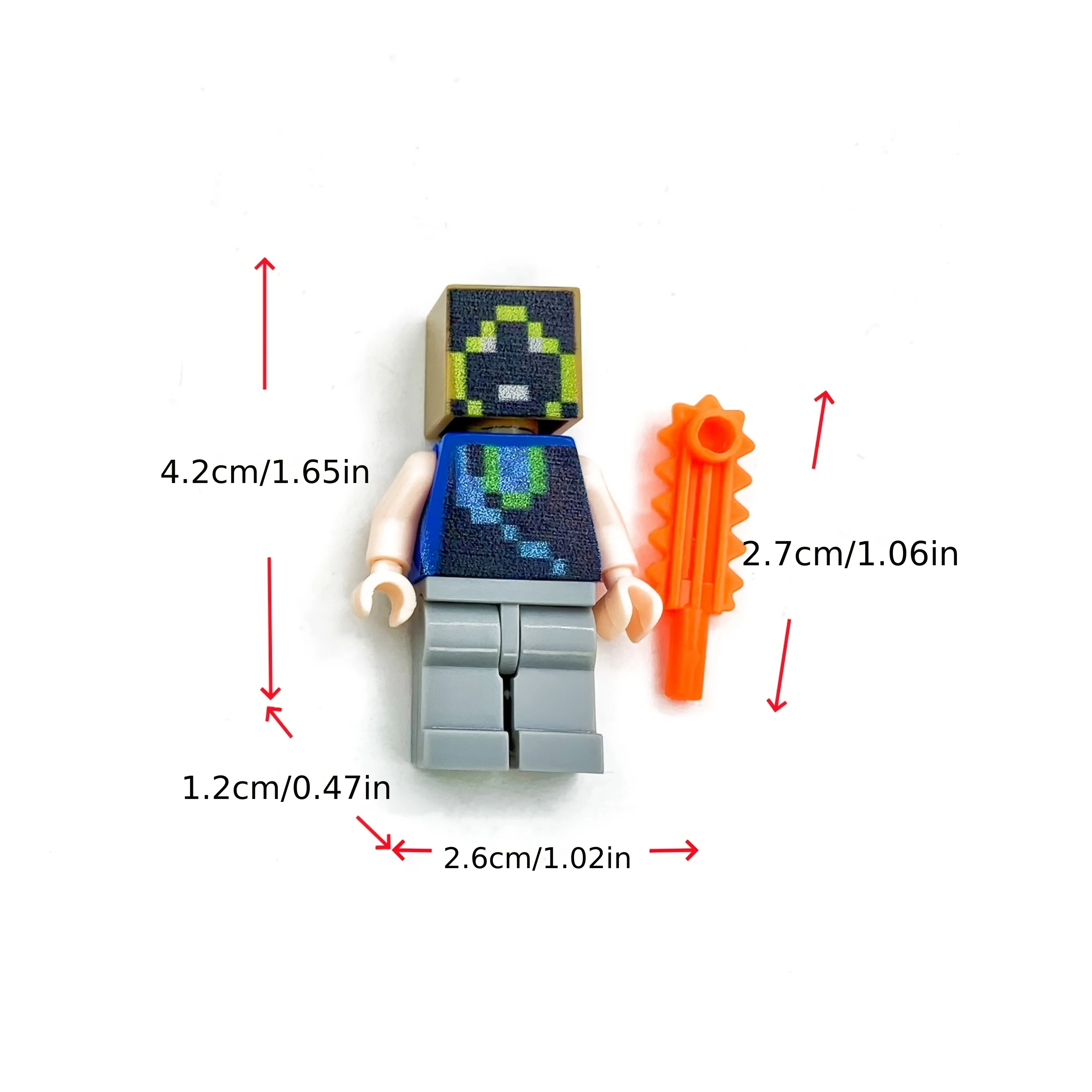 3D printed pixel world small character models, with multiple exquisite depictions of small details, perfect Christmas gifts