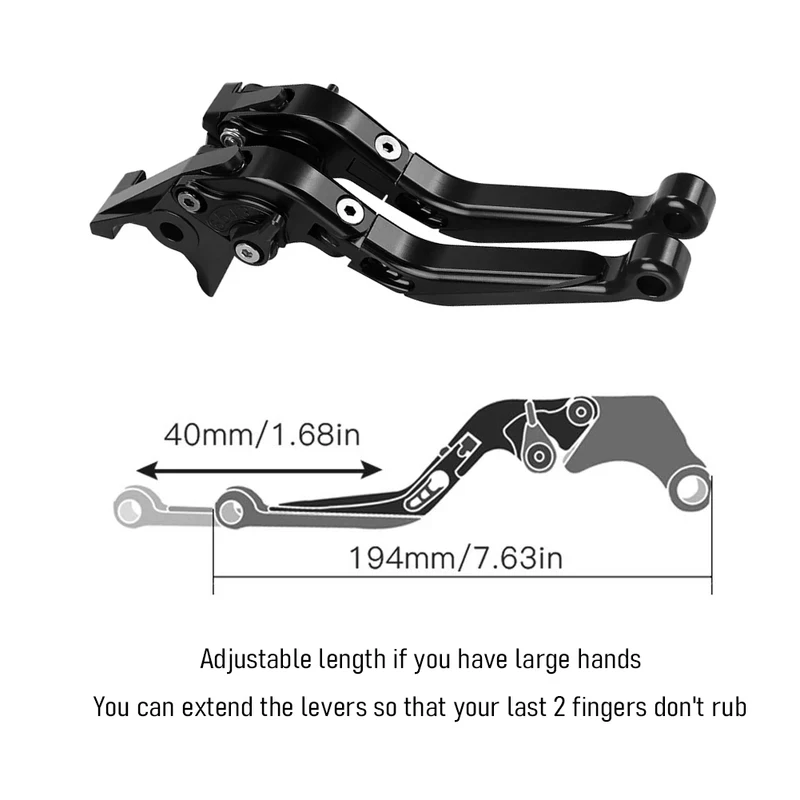 For SUZUKI GSR600 GSR750 Motorcycle Adjustable Folding Brake Clutch Levers GSR 600 2006-2011 GSR 750 2011-2018 CNC Accessories view 3