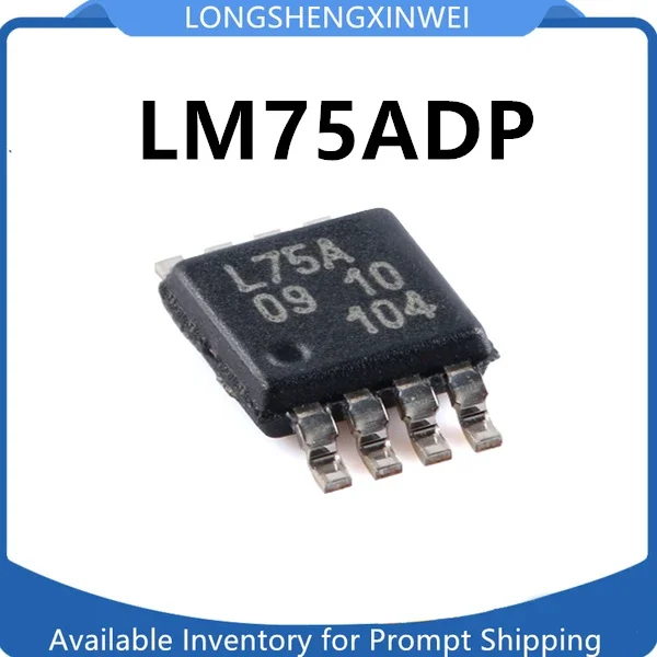 1 個の新しいオリジナル LM75ADP シルク スクリーン L75A MSOP-8