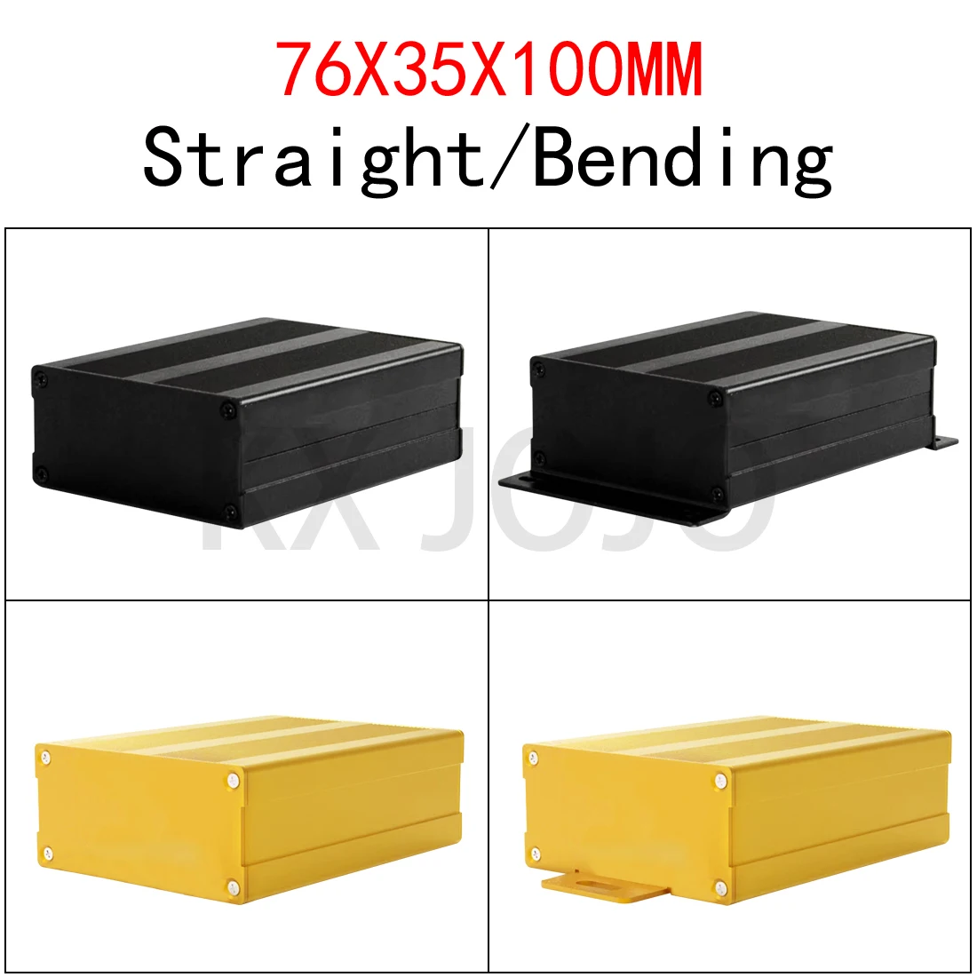 

Aluminum Enclosure 76*35*100mm Split Case Black/Gold Electric Project Box Circuit Instrument Case DIY New Wholesale