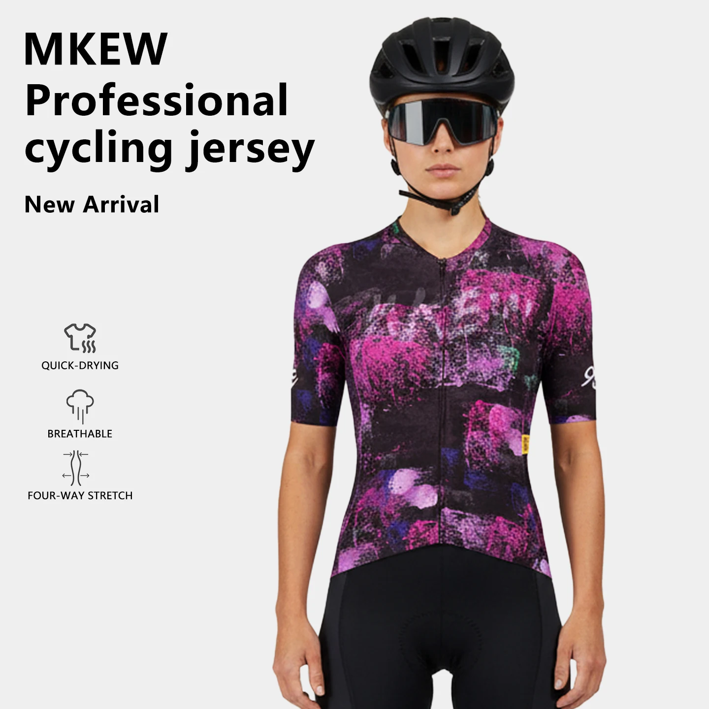 mkew-2026-女性サイクリングジャージ半袖夏ロードバイクショートシャツ自転車トップジャージ-mtb